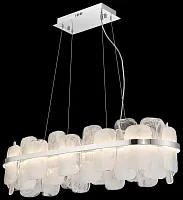 Люстра подвесная LED Nelly WE158.24.123 Wertmark прозрачная на 1 лампа, основание хром в стиле современный 